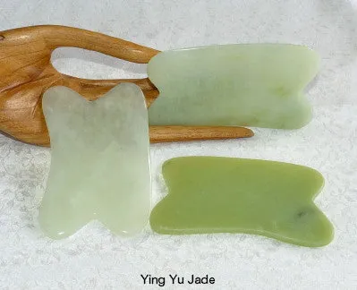 Jade Gua Sha Tool, Scraping, Chinese Medicine   #7 Metal Element (GUA-7)