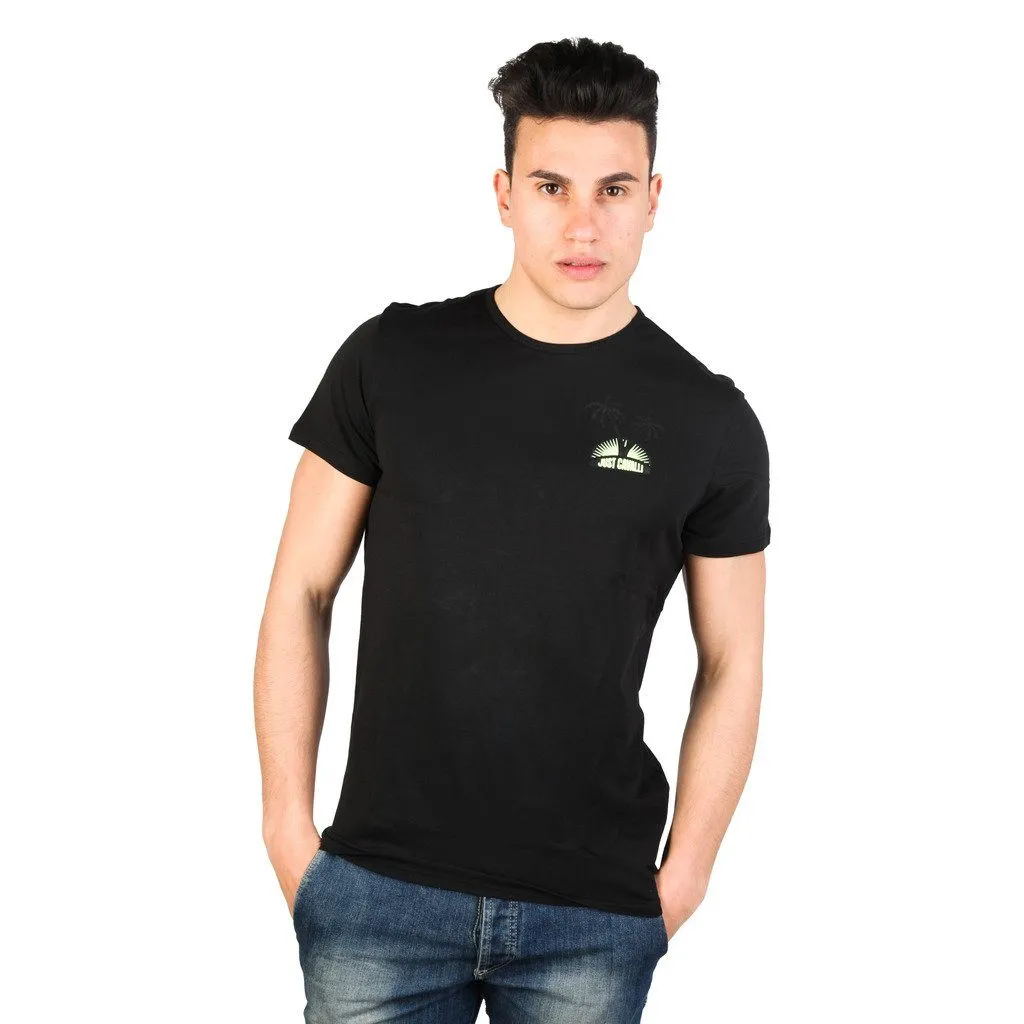 Just Cavalli Printed Tshirts(15GRMCF44) - Black