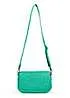 Kaleidoscope Jade Green Leather Weave Shoulder Bag