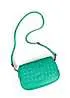 Kaleidoscope Jade Green Leather Weave Shoulder Bag