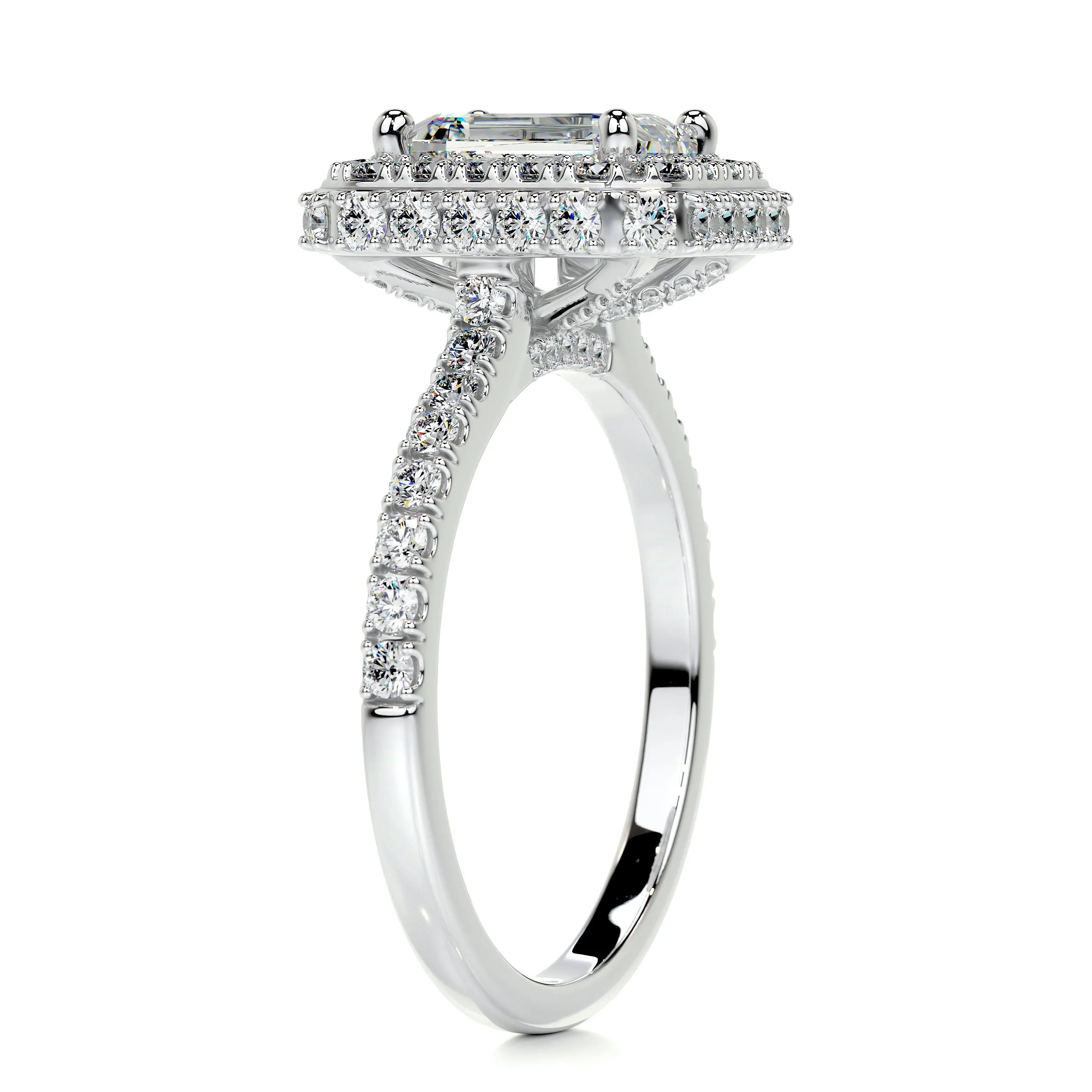 Lana Moissanite & Diamonds Ring -Platinum