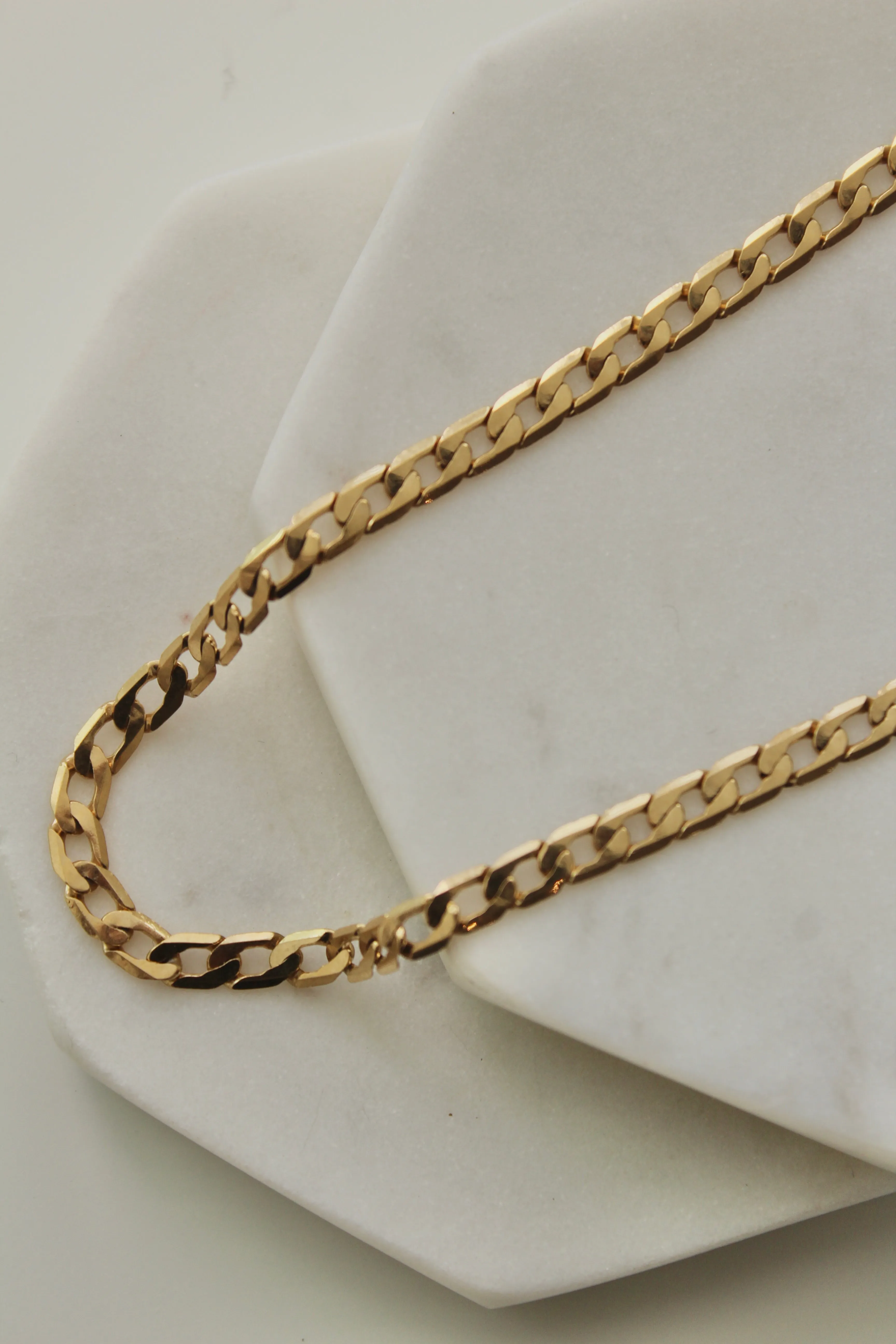 Large Flat Cuban Chain (Bracelet/Anklet)