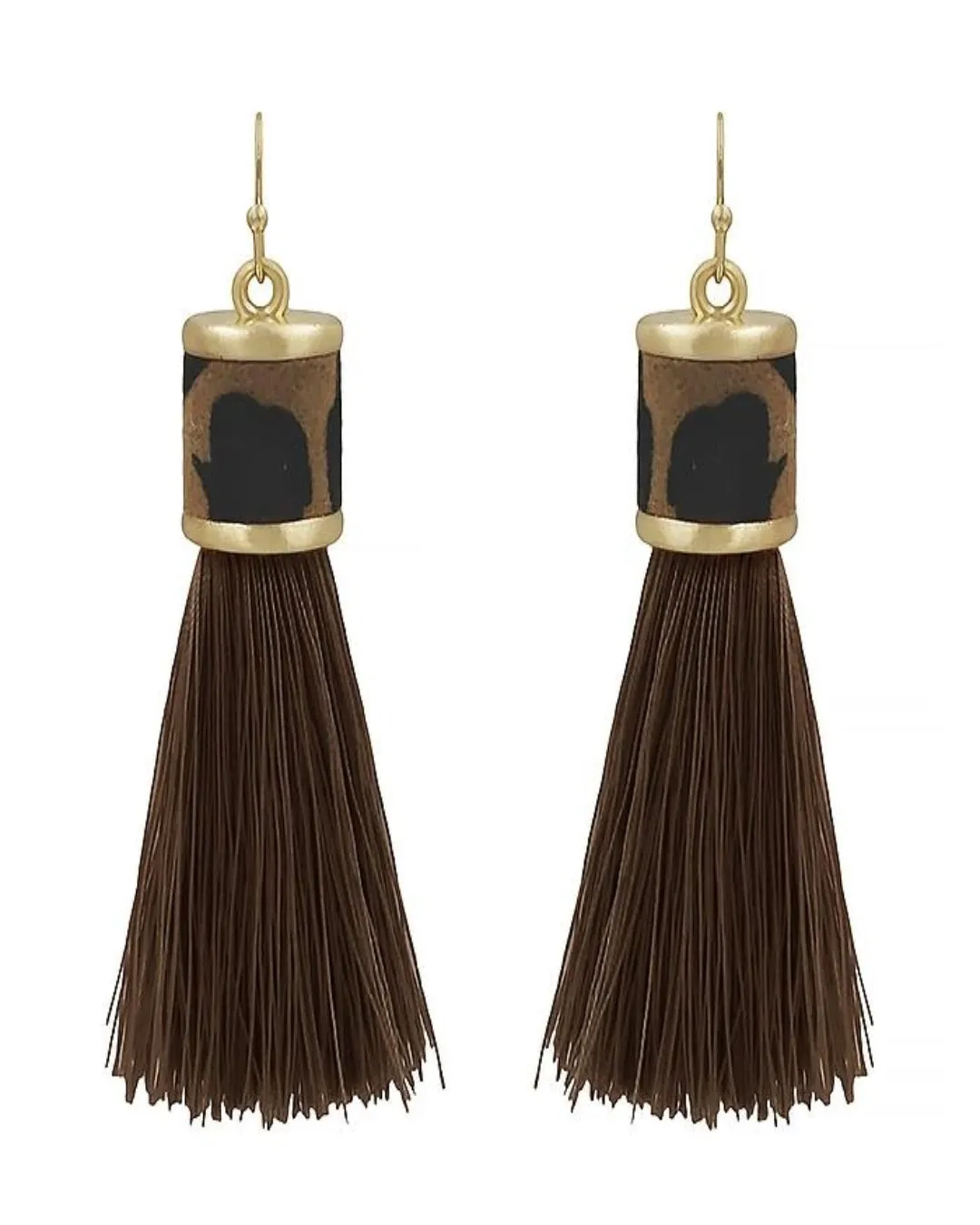 Leather Tassel Earring