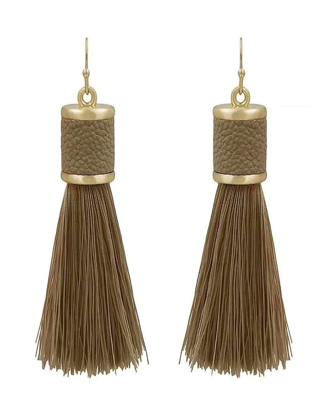 Leather Tassel Earring