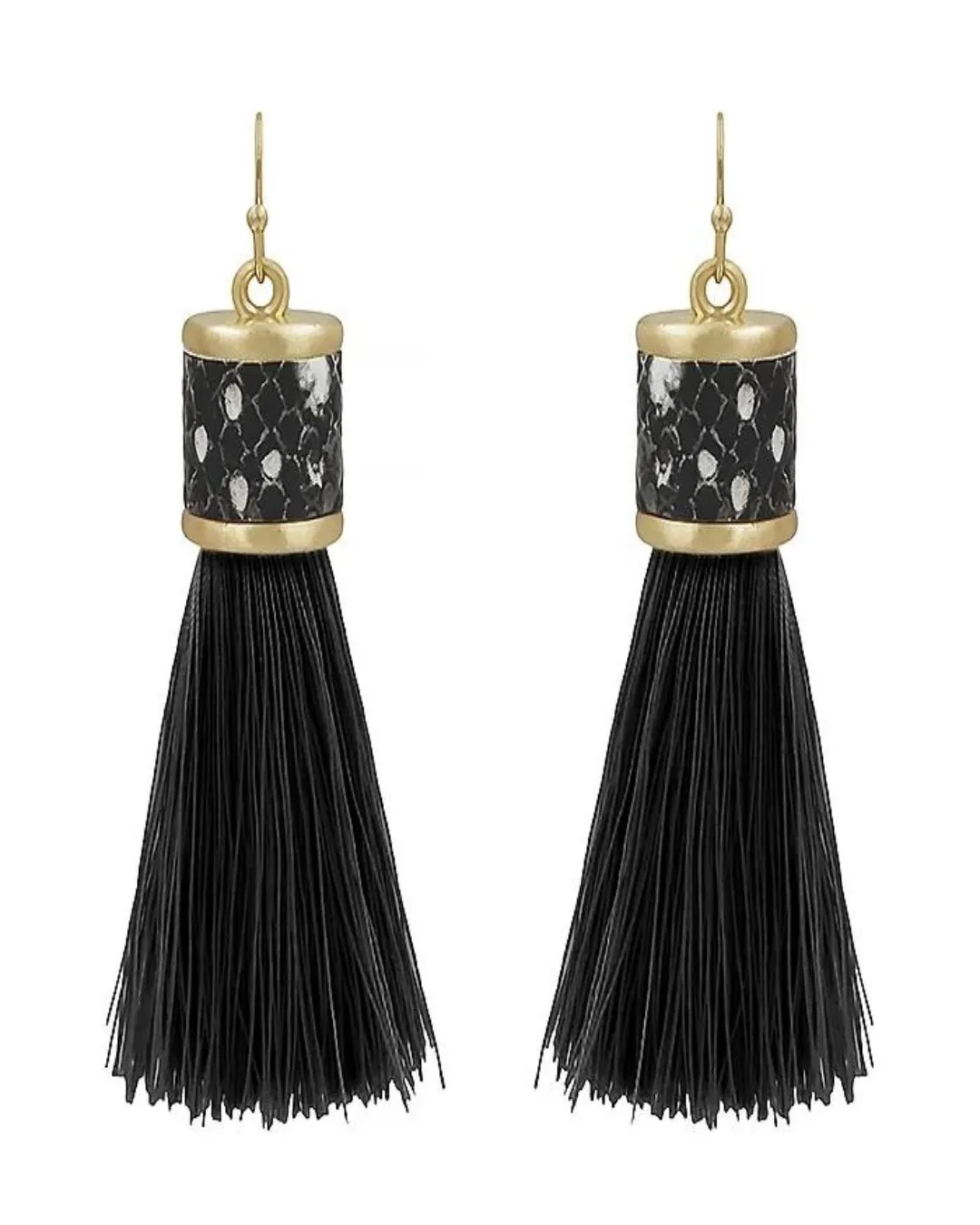 Leather Tassel Earring