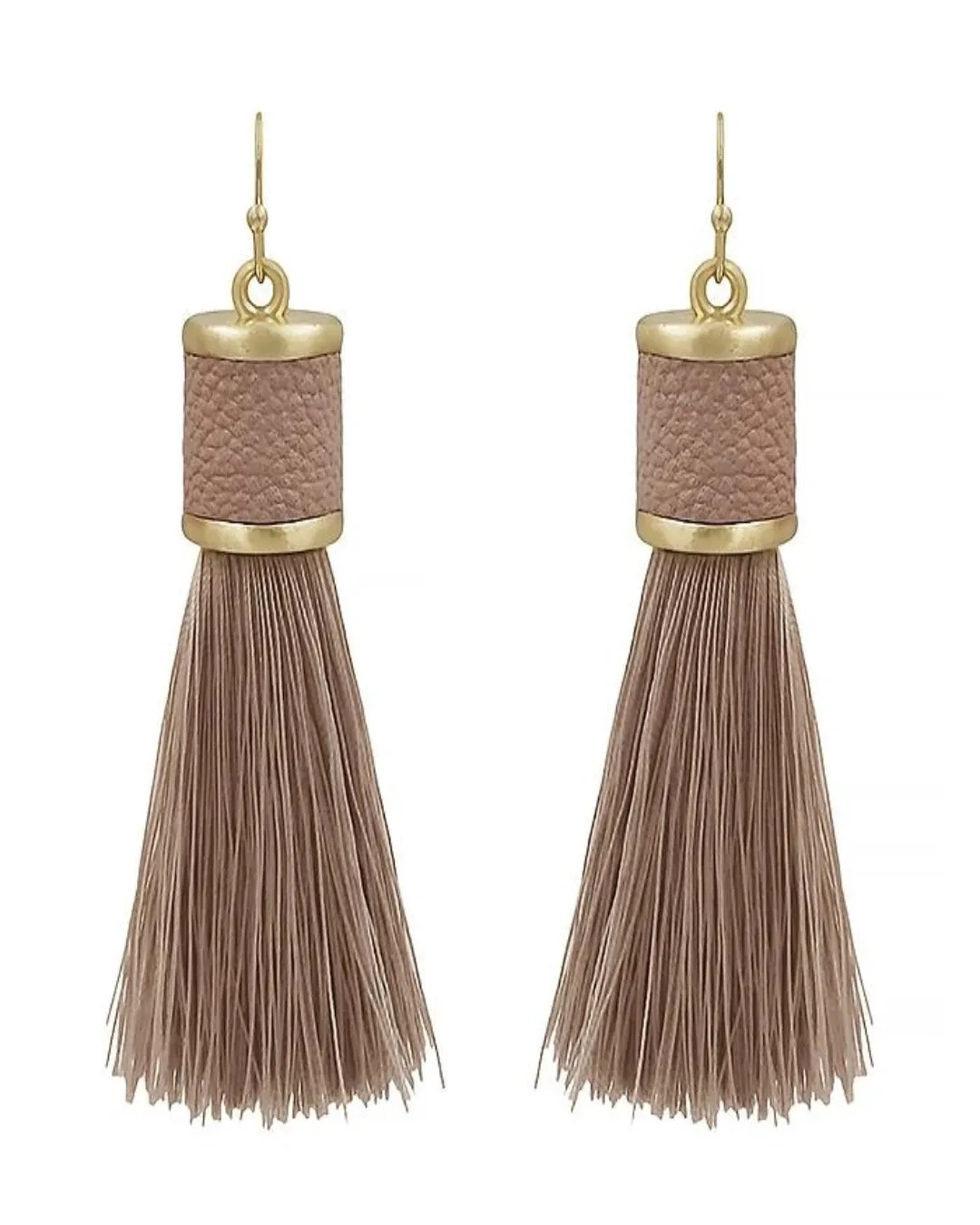 Leather Tassel Earring