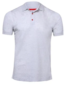 Light Grey Snap Polo