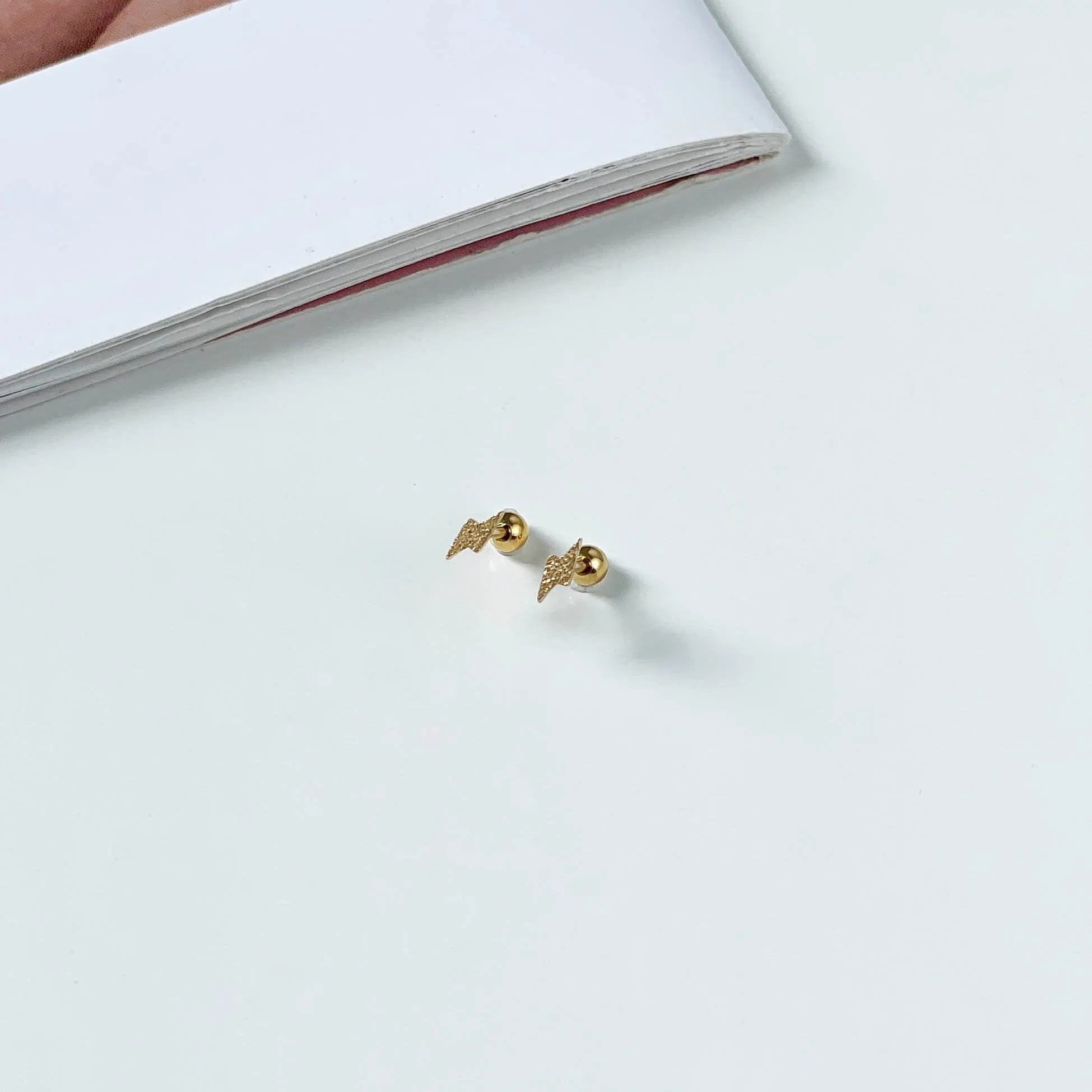 Lightning Barbell Earring