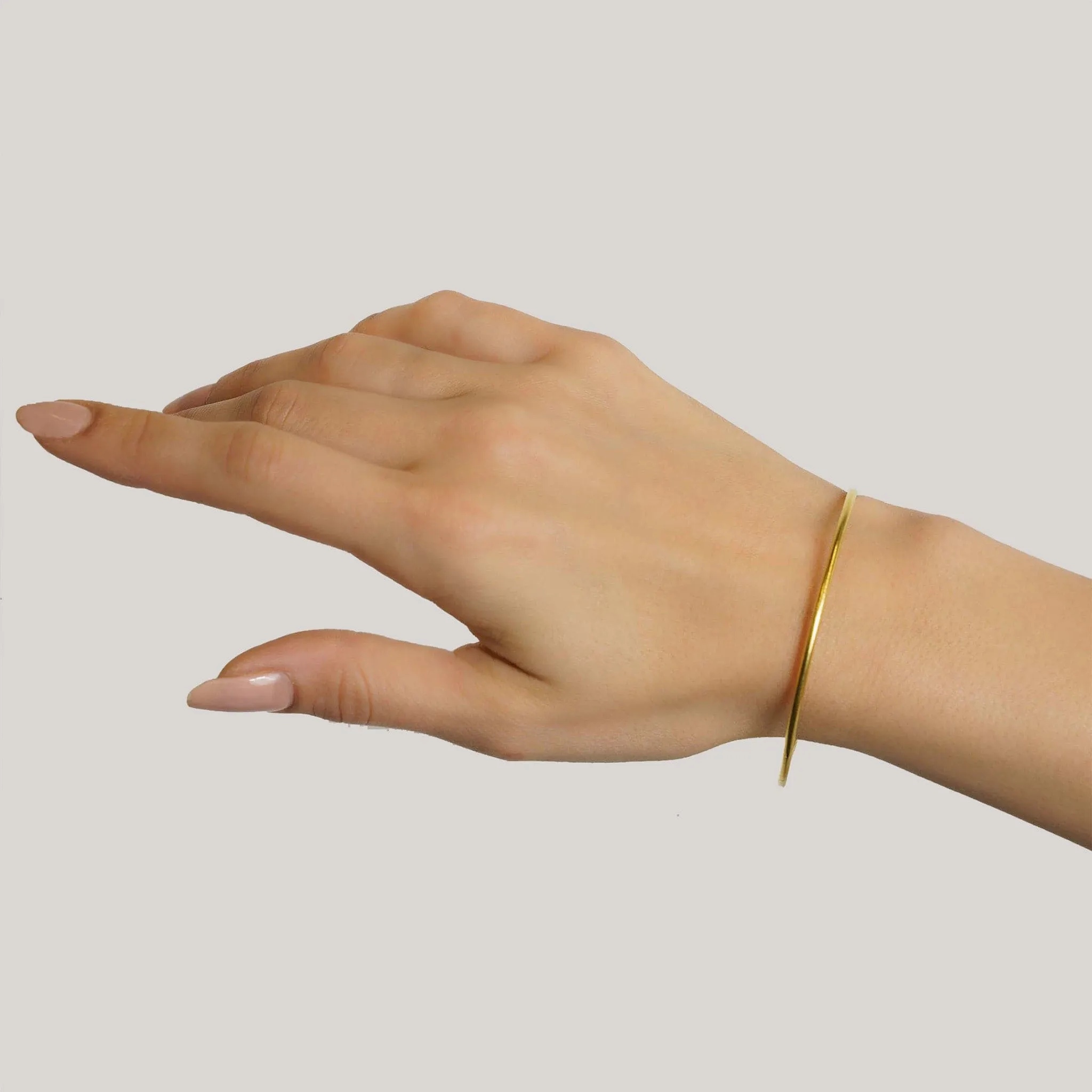 Lika Behar Yellow Gold 2mm Thin Bangle Bracelet