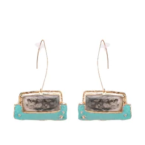 Marble Dangler Earring