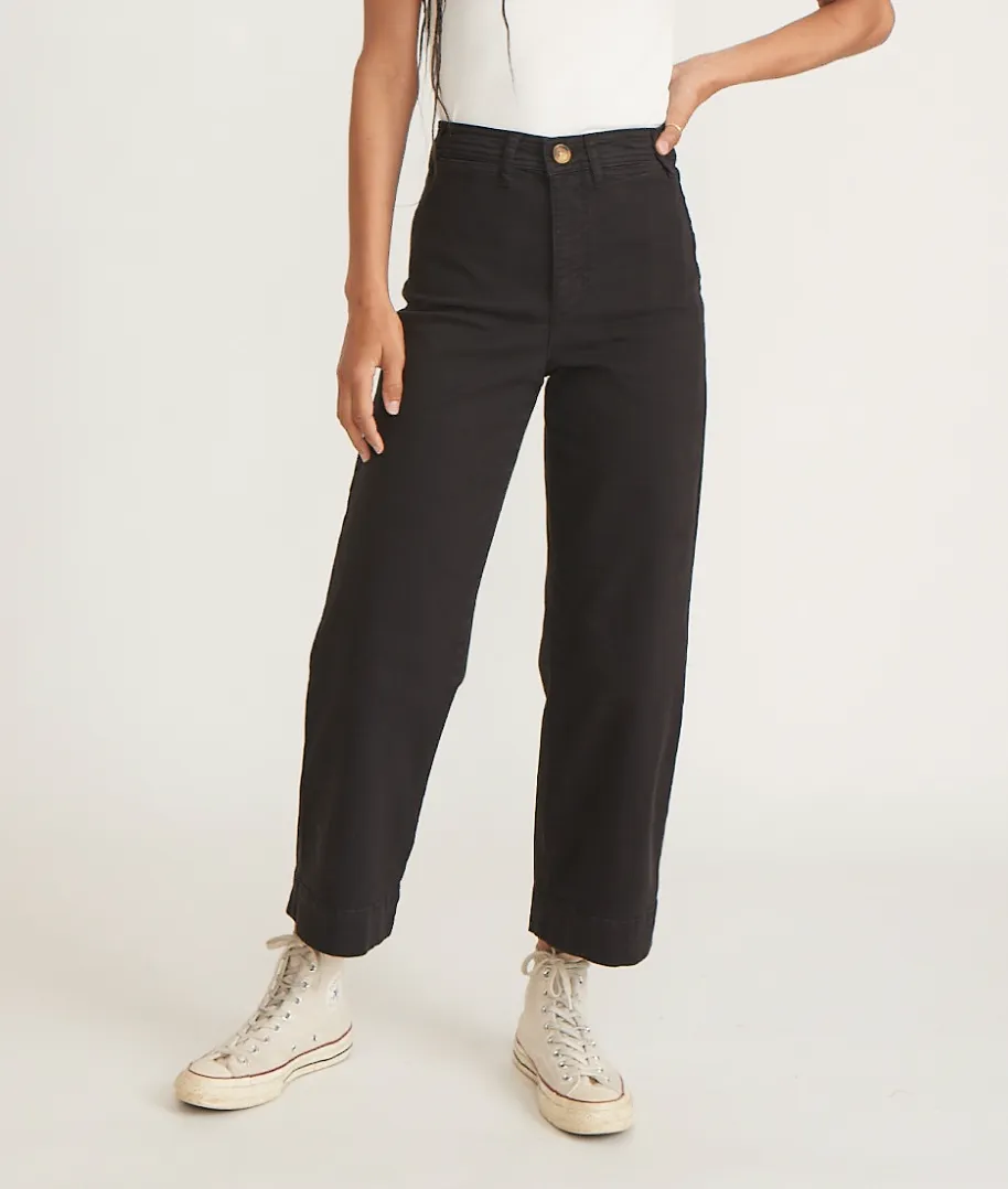 MARINE LAYER BRIDGET SLIM WIDE LEG CROP