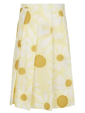 Marni Floral Print Pleated Skirt