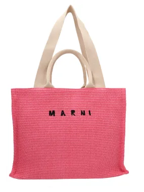 Marni Logo Detailed Shopping Bag