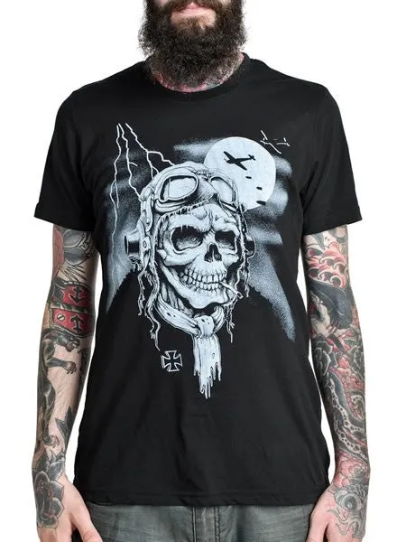 Men's Black T-Shirt Dead Pilot