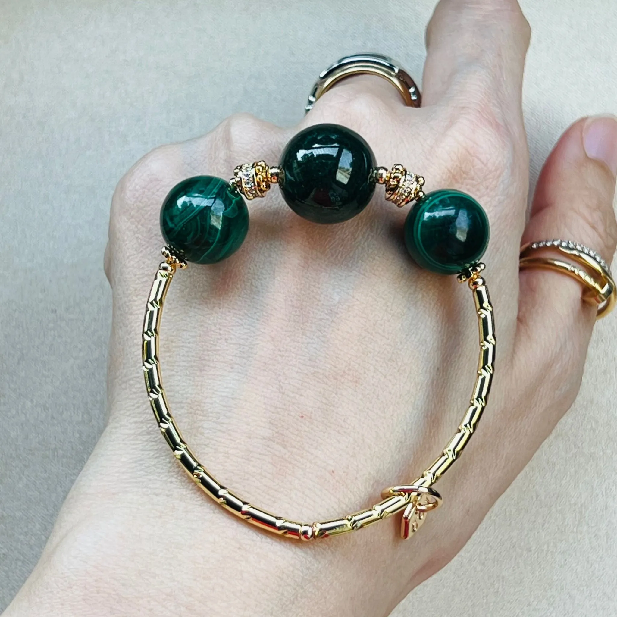 Merry Malachite & Jade Diadem Bracelet