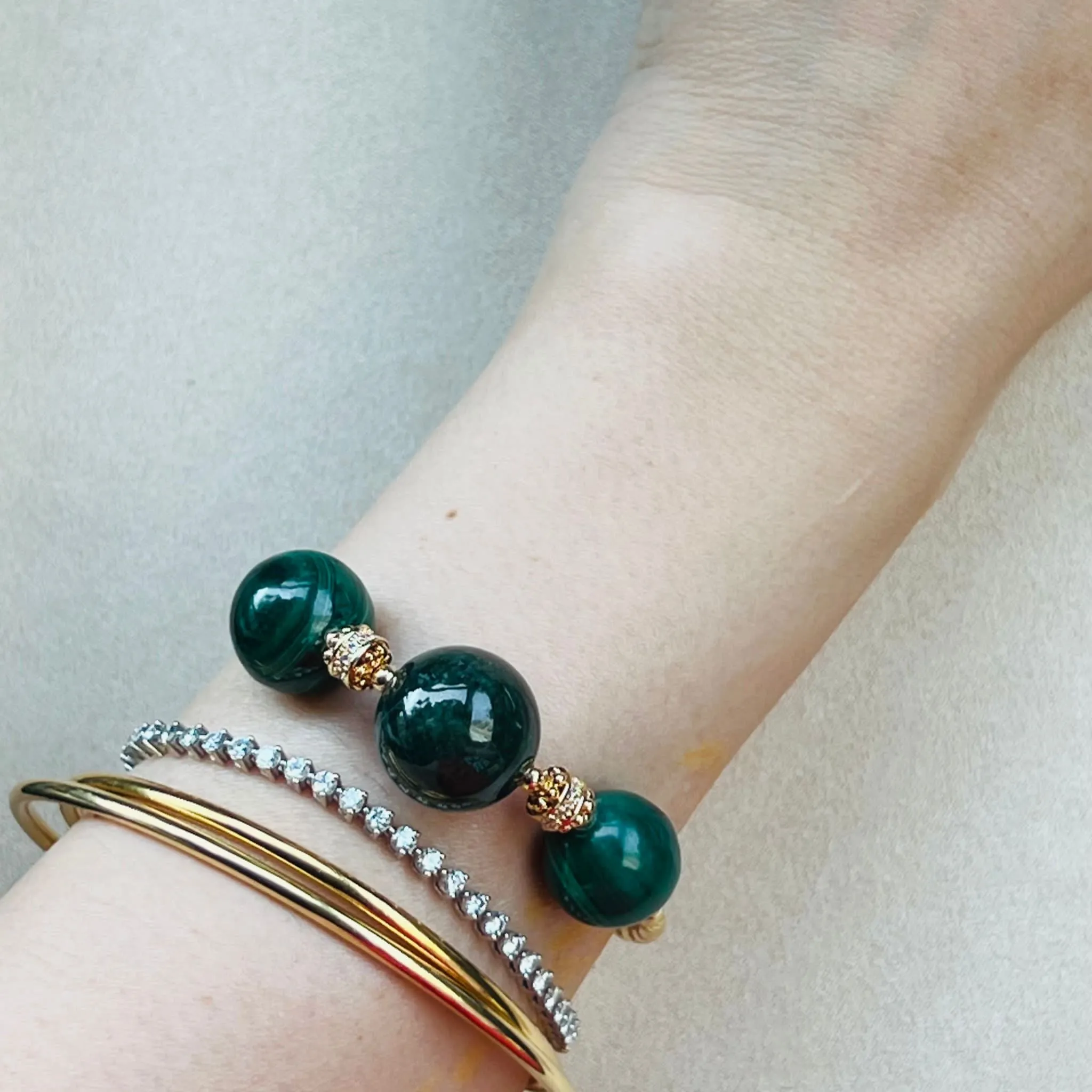 Merry Malachite & Jade Diadem Bracelet