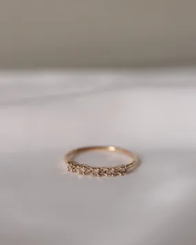 Mini Brigitte Ring with Champagne Diamonds