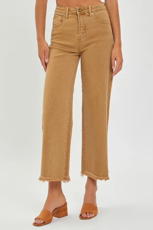 Mocha Crop Wide Leg(l23)