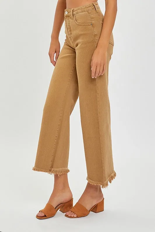 Mocha Crop Wide Leg(l23)