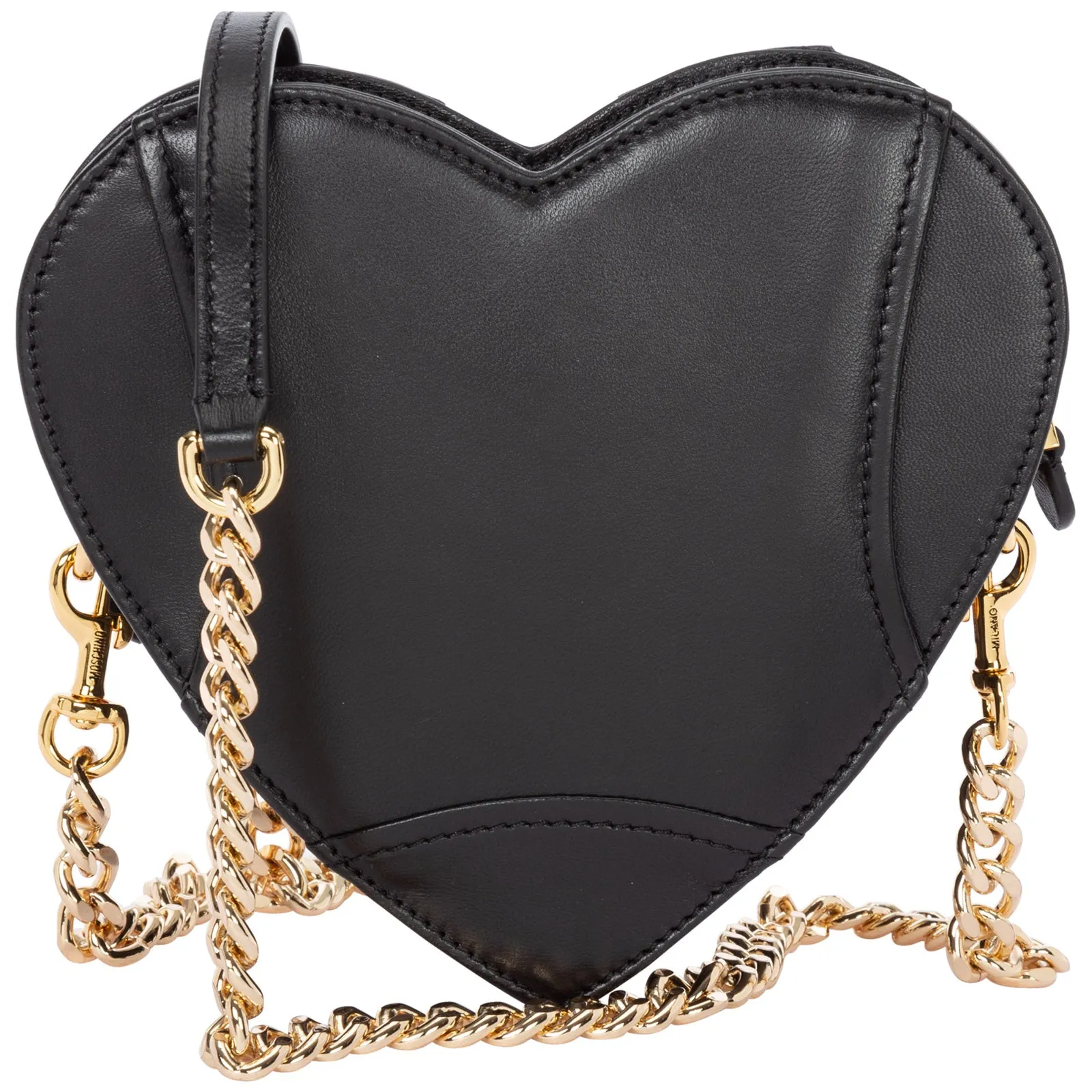 Moschino Small Heart Biker Bag