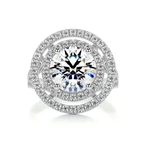 Naomi Moissanite & Diamonds Ring -Platinum