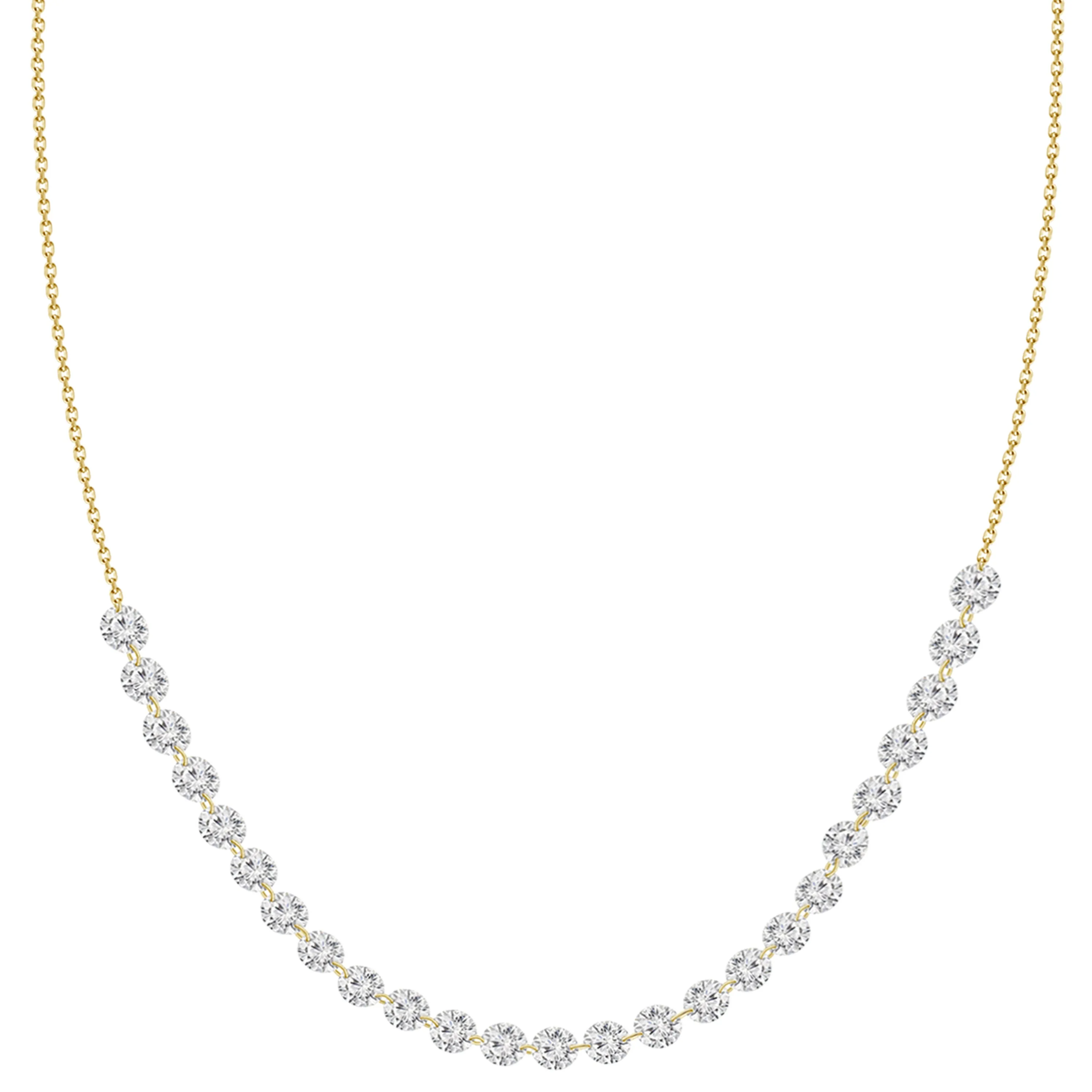 Nina Sequenced Floating Diamonds Necklace