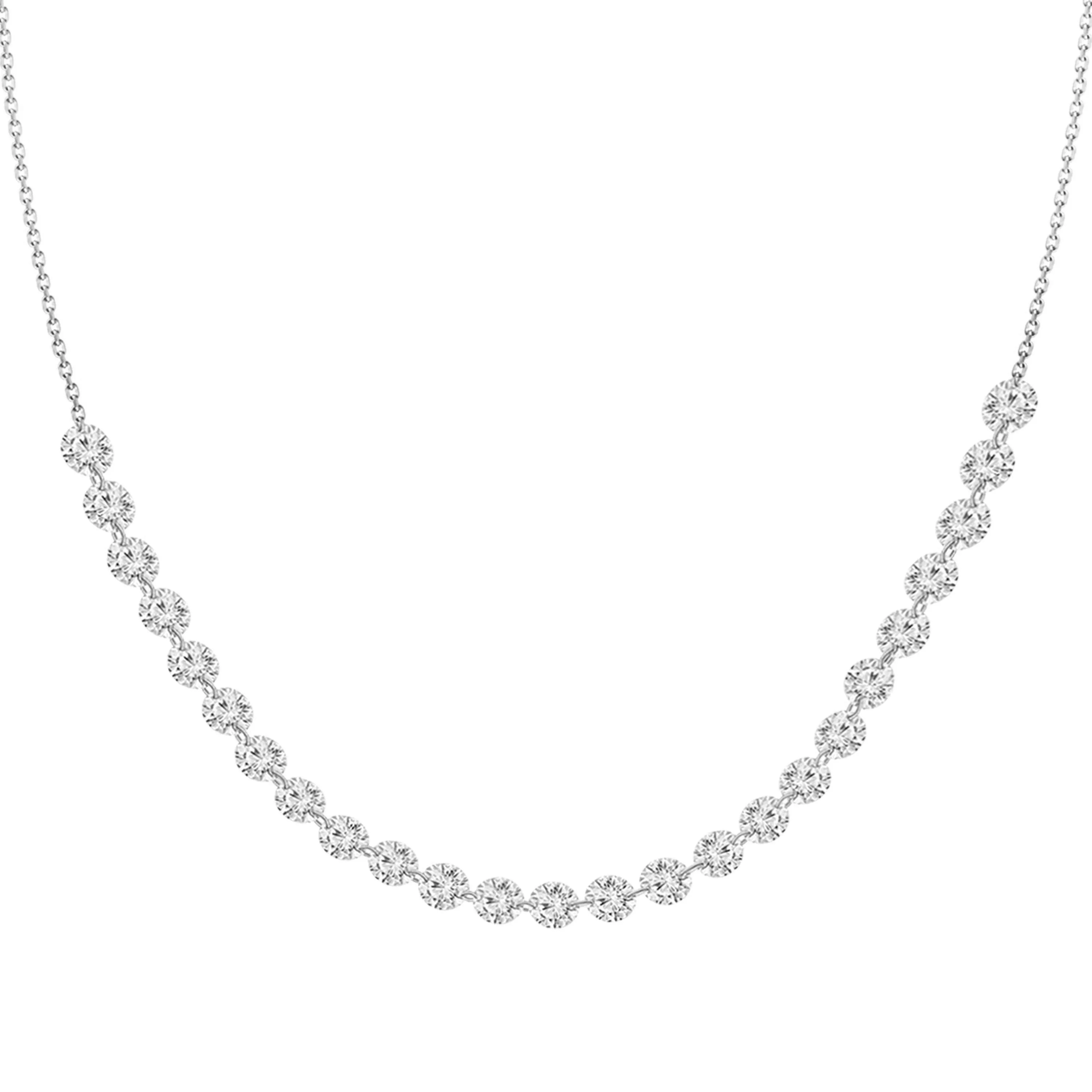 Nina Sequenced Floating Diamonds Necklace