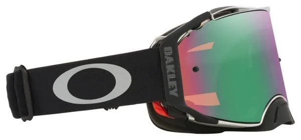 Oakley Airbrake MX Tuff Blocks Gunmetal Black Prizm Mx Jade Iridium Goggle / Ref: OO7046-C1