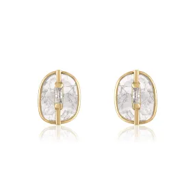 ORA PETITE STUD EARRINGS WITH DIAMONDS