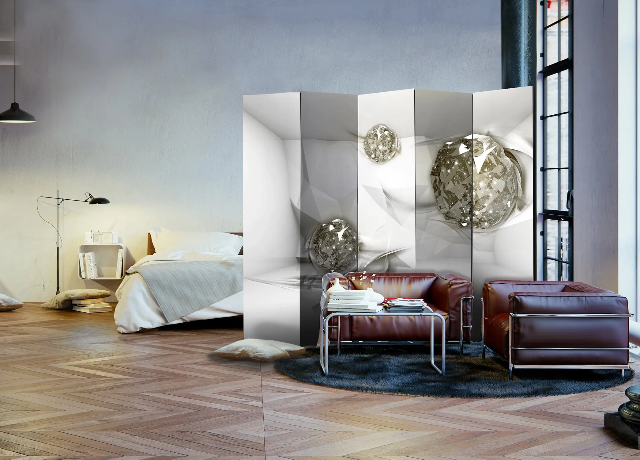 Paravento Abstract Diamonds II [Room Dividers]