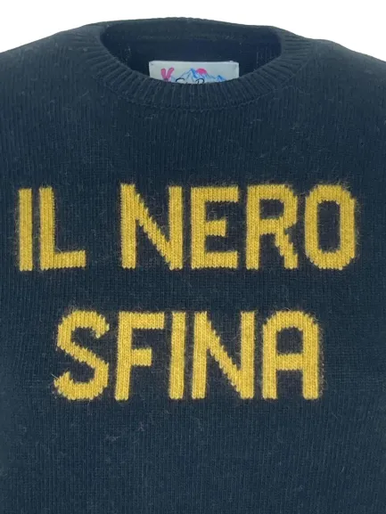 PULLOVER DONNA IL NERO SFINA