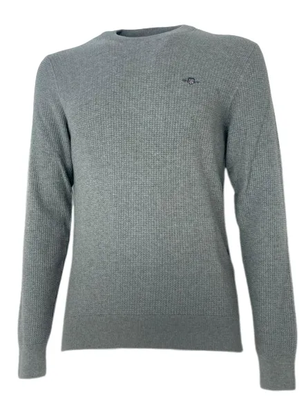 PULLOVER UOMO GRIGIO GIROCOLLO