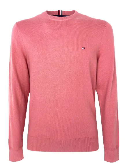 PULLOVER UOMO ROSA GIROCOLLO