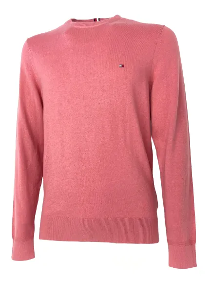 PULLOVER UOMO ROSA GIROCOLLO