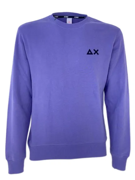 PULLOVER UOMO VIOLA 100% COTONE