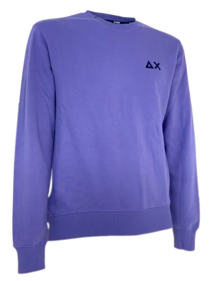 PULLOVER UOMO VIOLA 100% COTONE