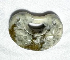 Rare One-of-a-Kind Earth Element Chinese Jade Pendant (P677)