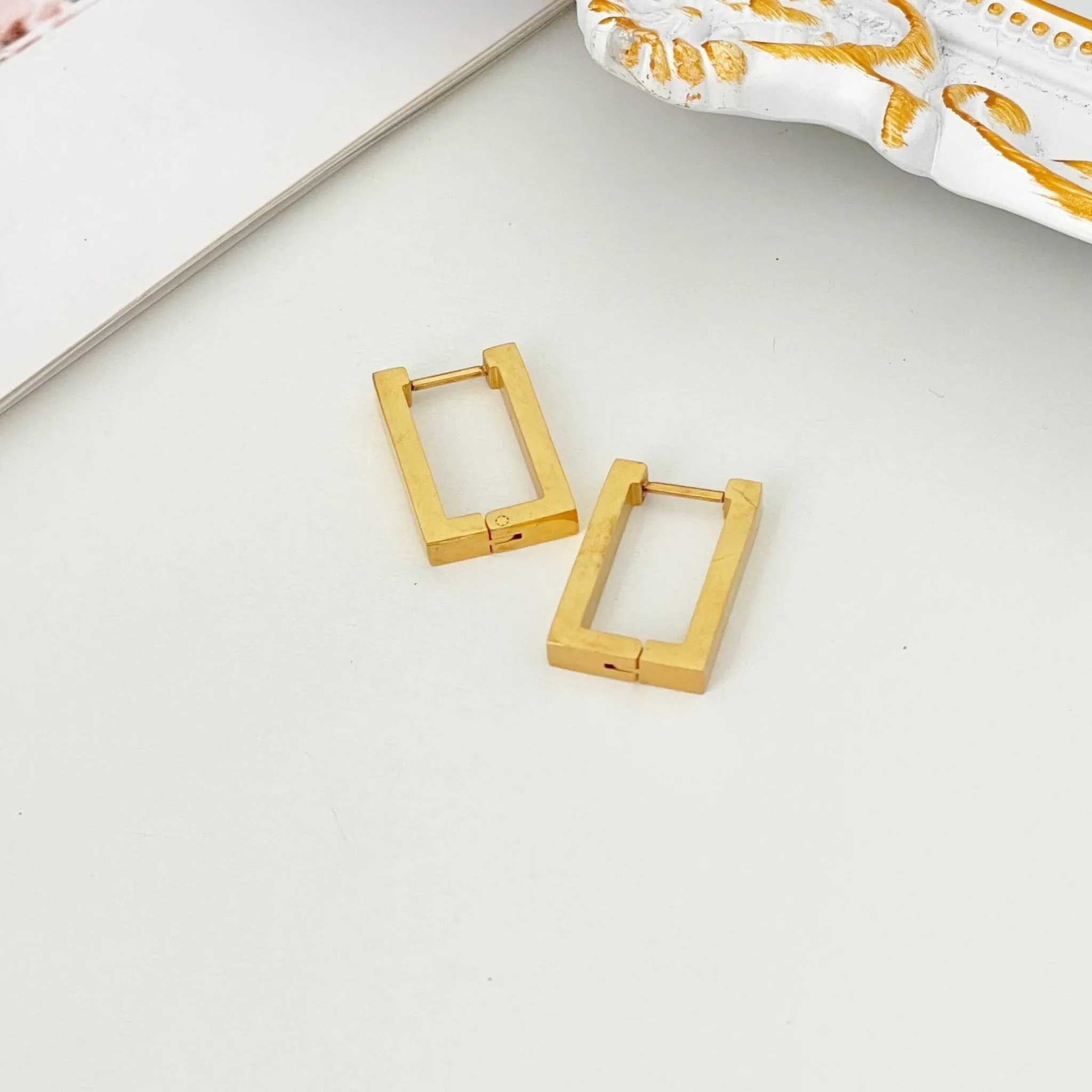 Rectangular Hoop Earring