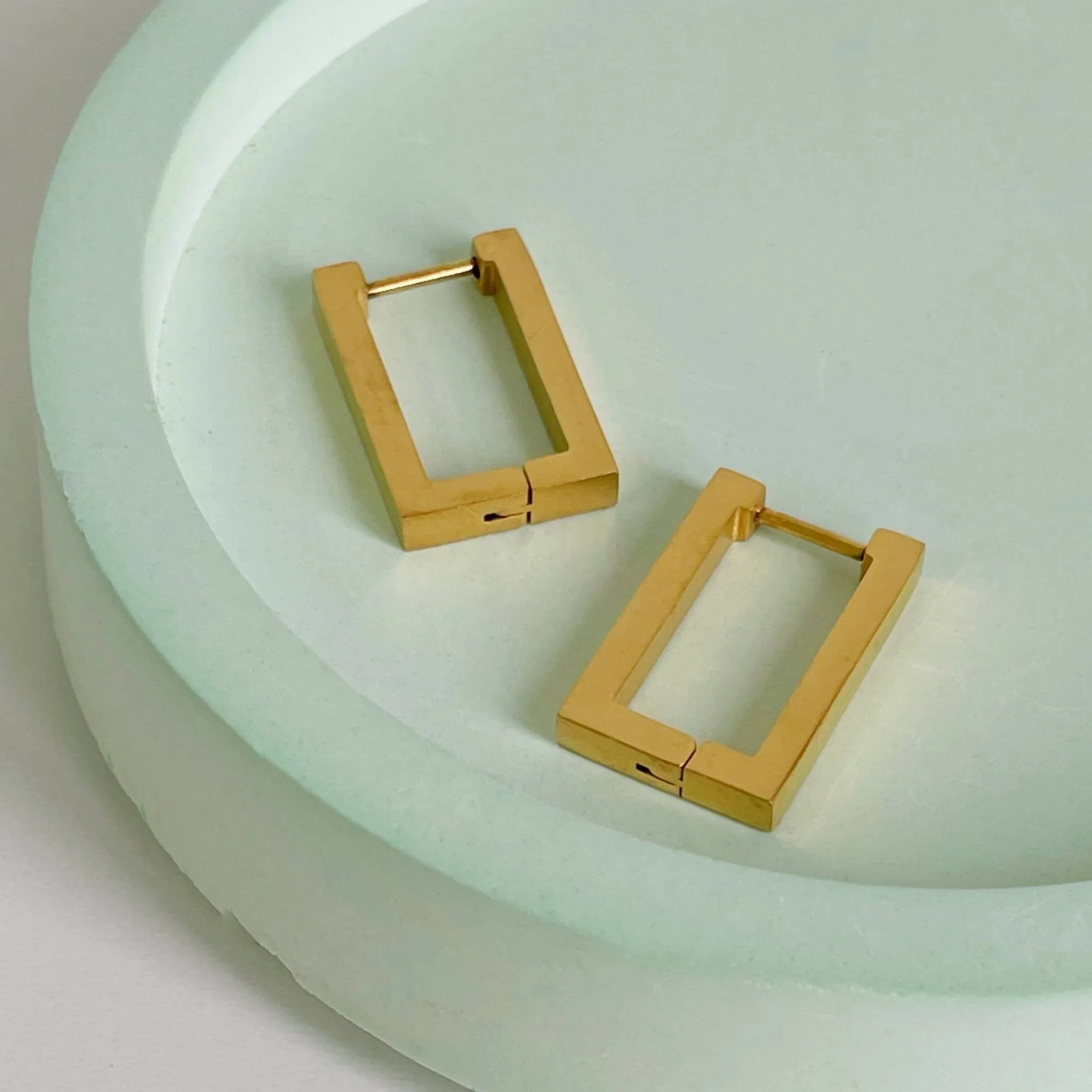 Rectangular Hoop Earring