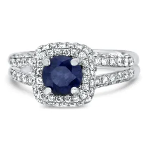 Sapphire and Diamond Ring