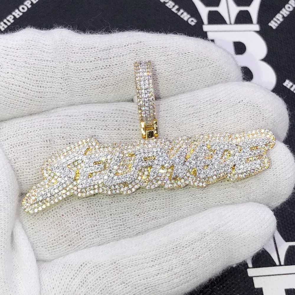 Self Made Brush VVS CZ Hip Hop Bling Iced Out Pendant