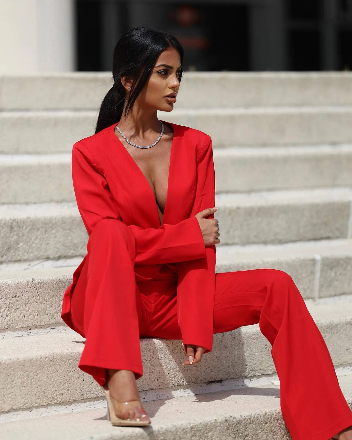 Shaunti Red Two Piece Set  LIMITED STOCK