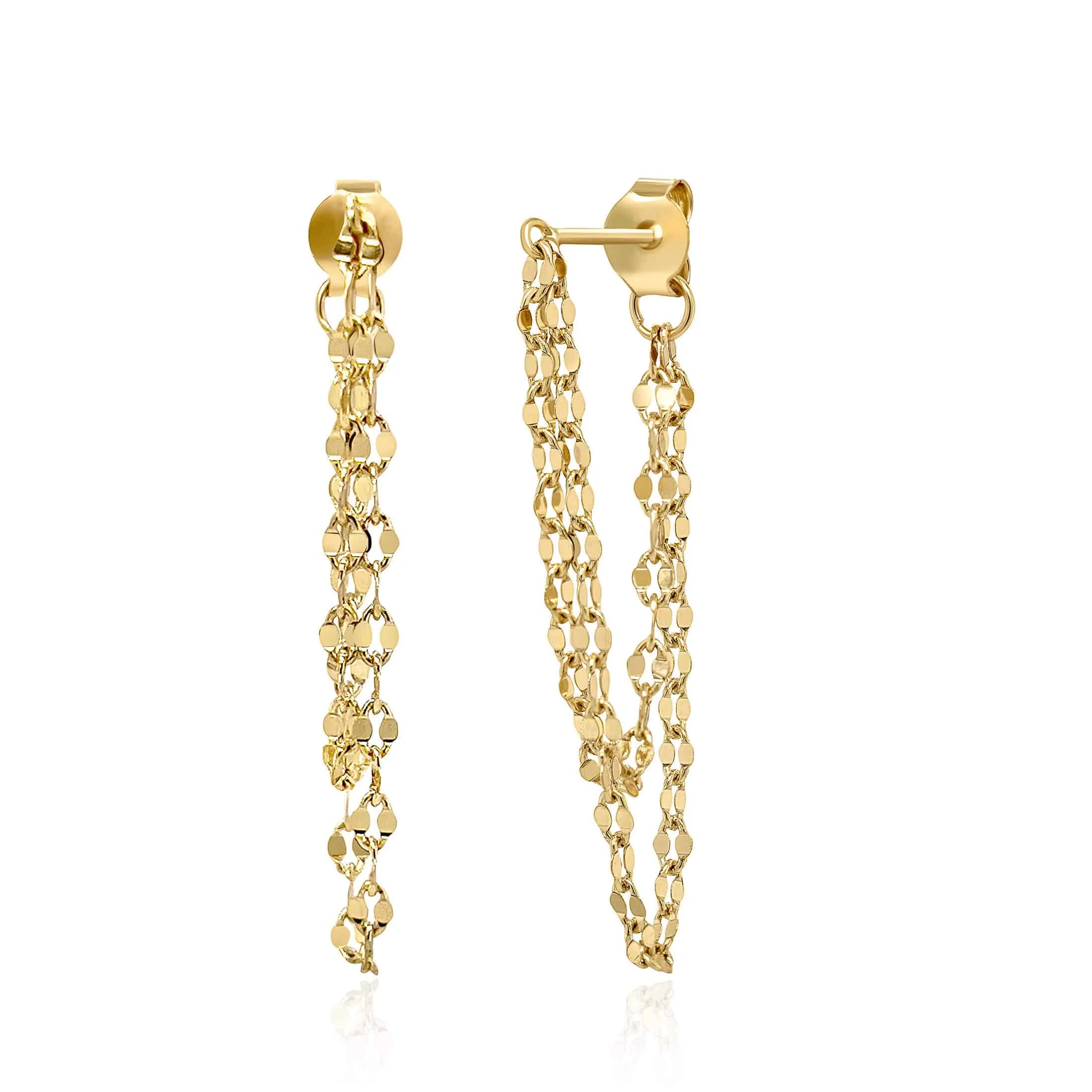 Shimmering Chain Earrings