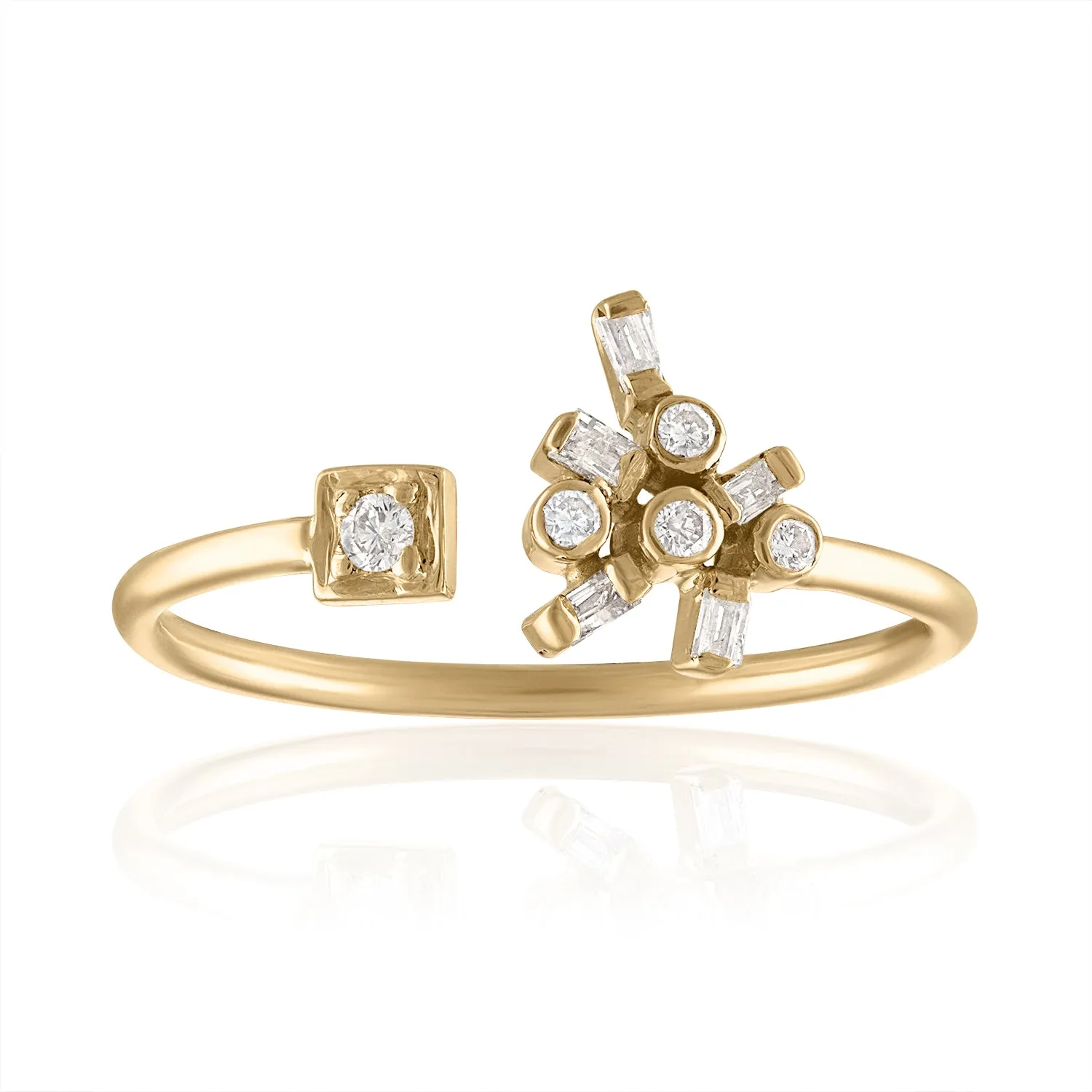 SPARKLER OPEN RING WITH DIAMONDS