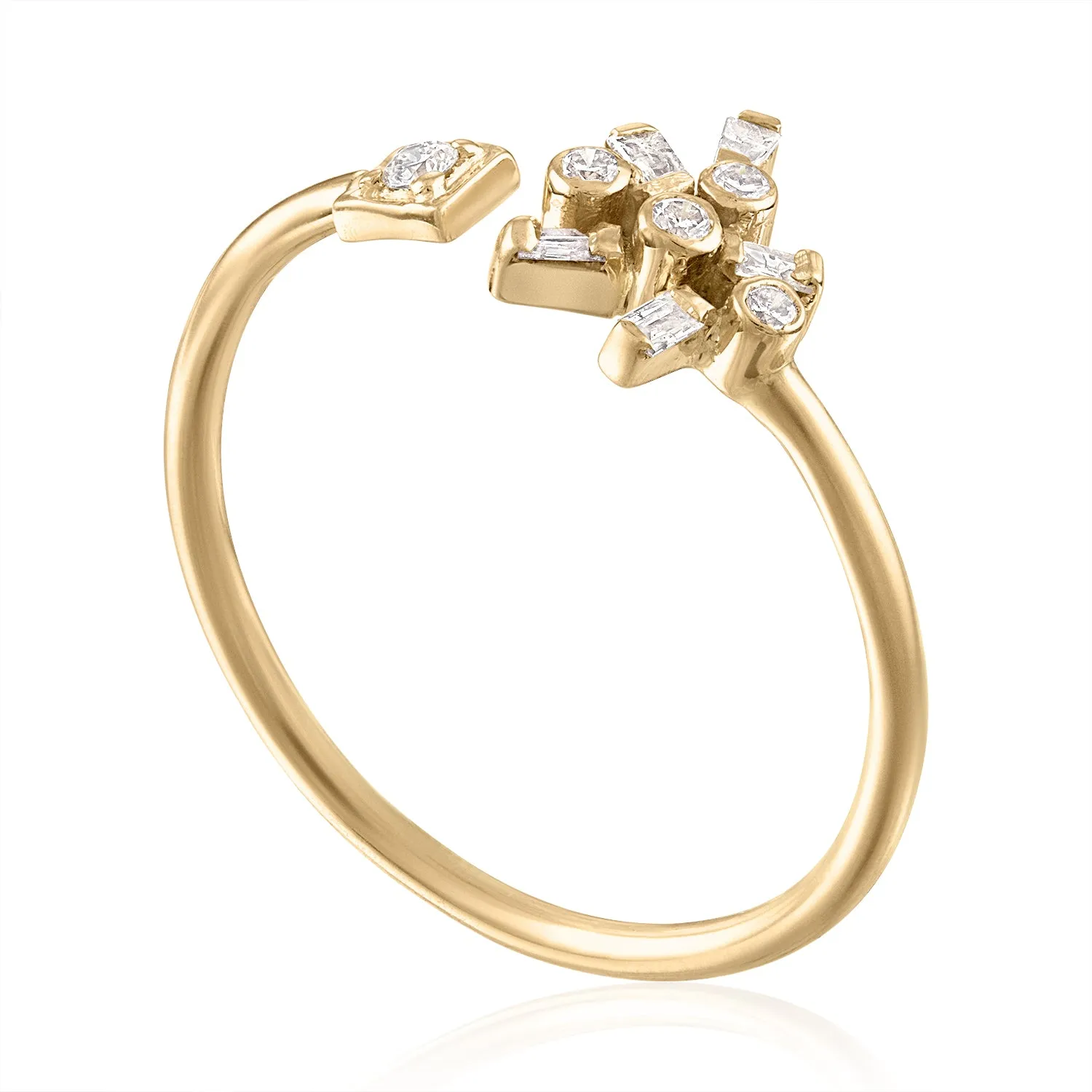 SPARKLER OPEN RING WITH DIAMONDS