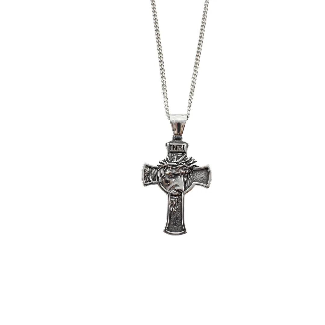 Stainless Steel Jesus Cross/Chain