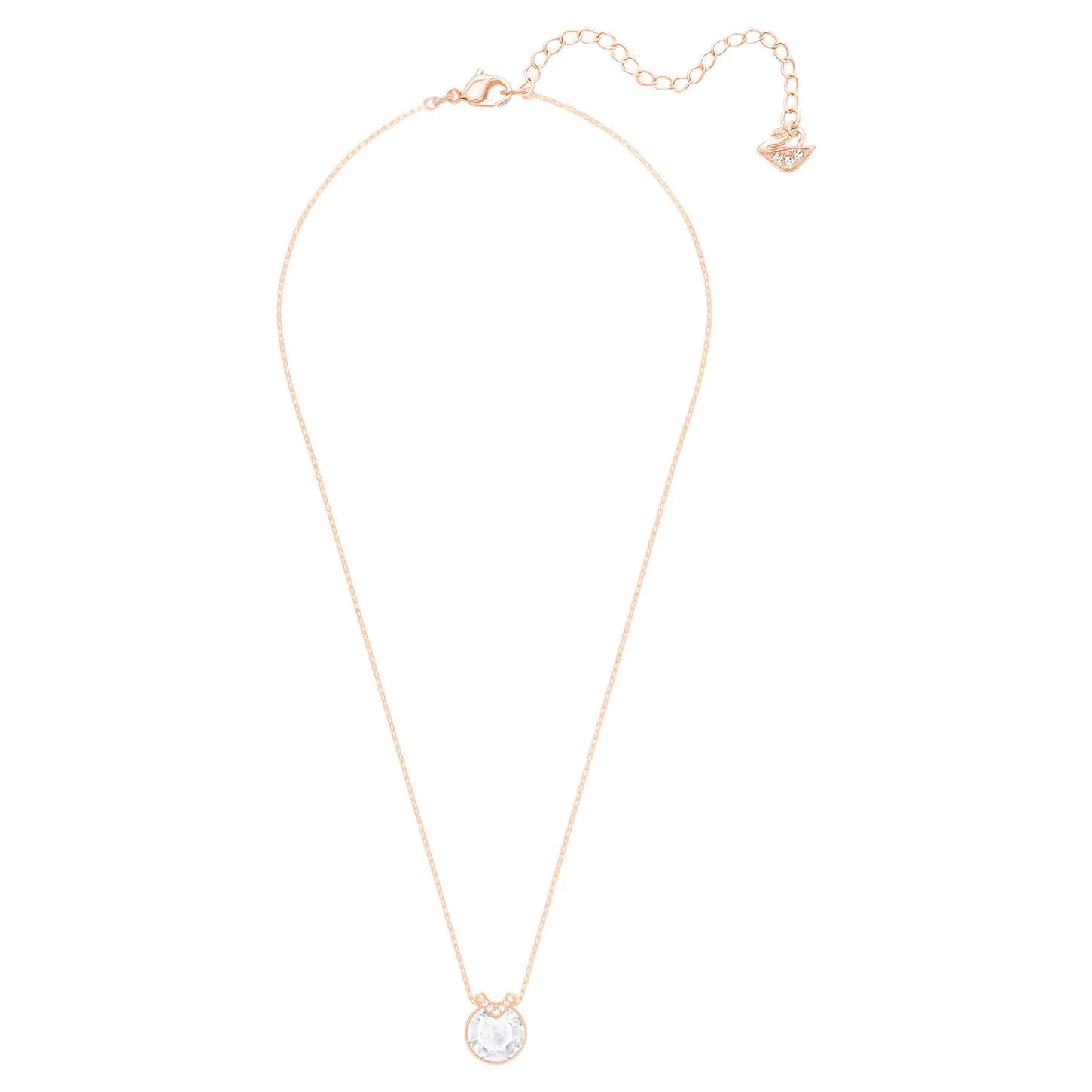 Swarovski Bella V Pendant Necklace, White, Rose gold-tone -5535528