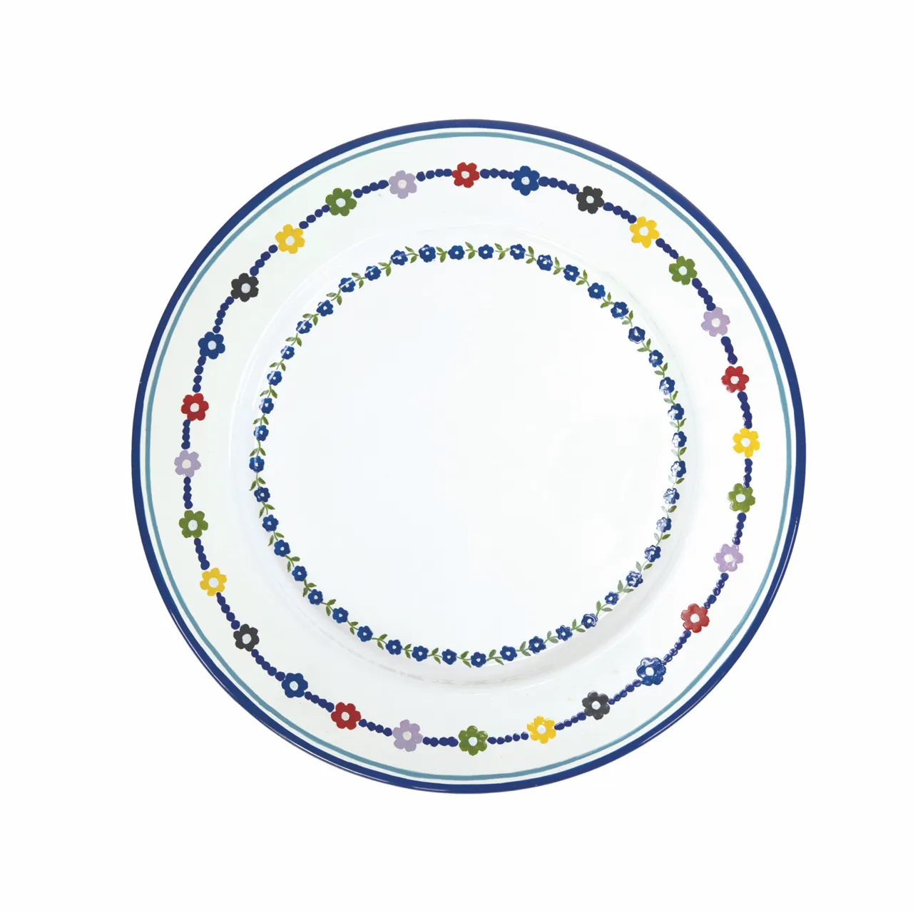 The Serving Platter - Rainbow Daisy Chain / Enamel