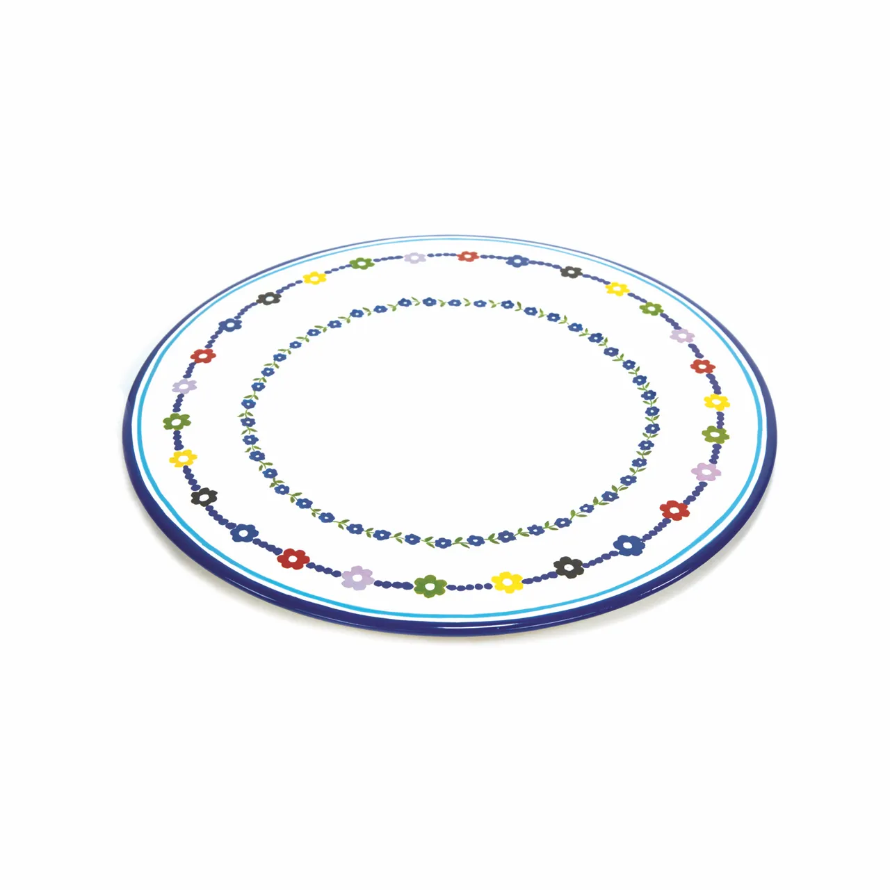 The Serving Platter - Rainbow Daisy Chain / Enamel