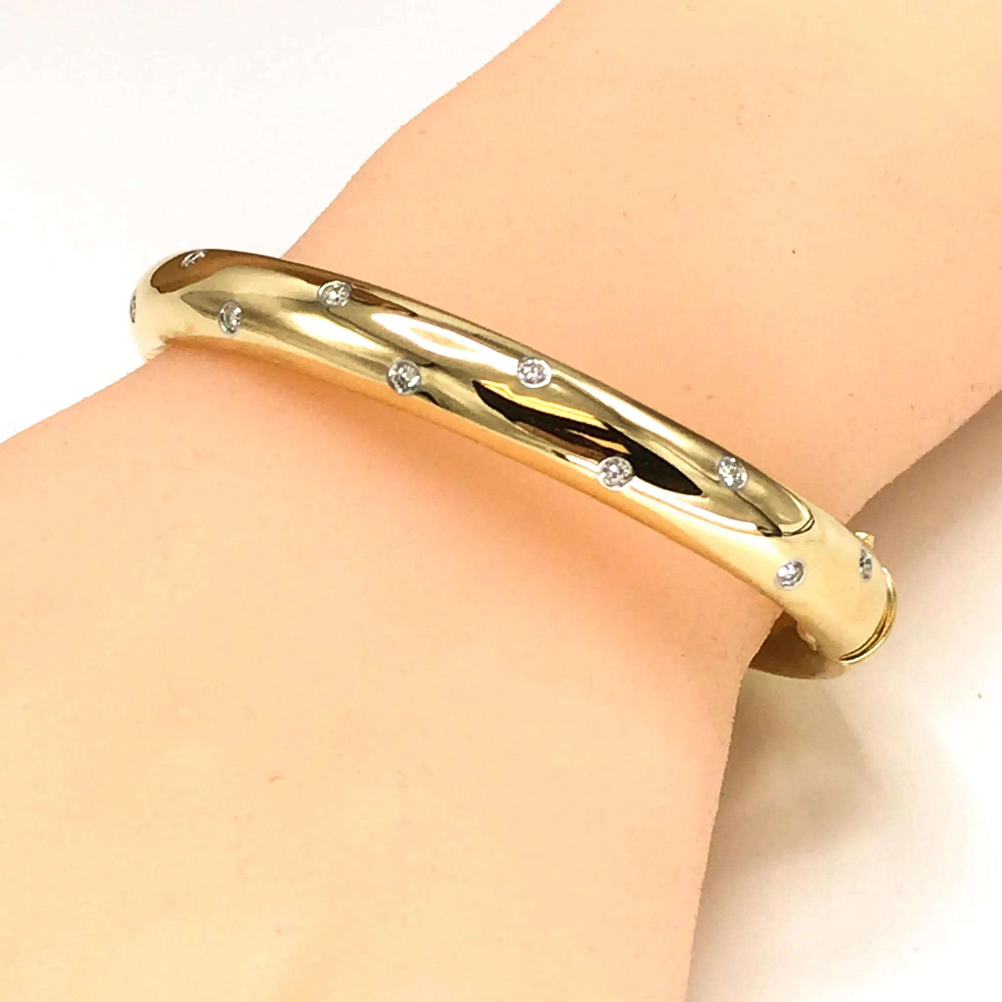 Tiffany & Co. Etoile Diamond Vintage Bangle Bracelet